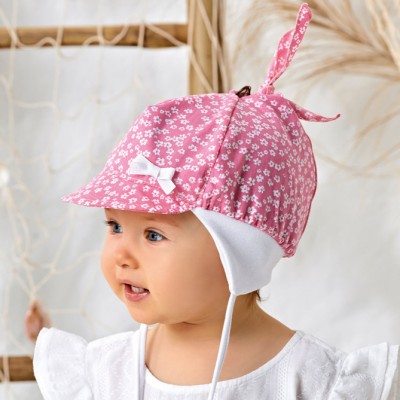 Detské čiapky - letné - kojenecké - dievčenské - model - 3/383 - 42 cm